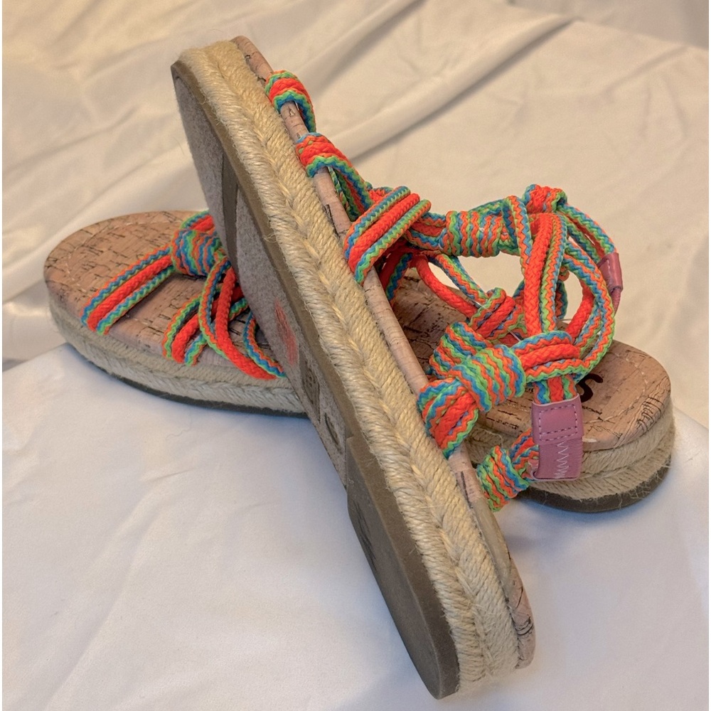Sam Edelman Circus Carson Athena woven neon sandals. Size 8. New w/o tags - Picture 5 of 7